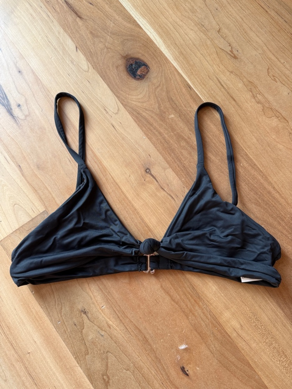Dippin' Daisy's Black Knot-Front Bikini Top